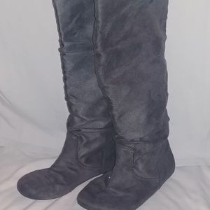 Women's Grey Slouchy Boots